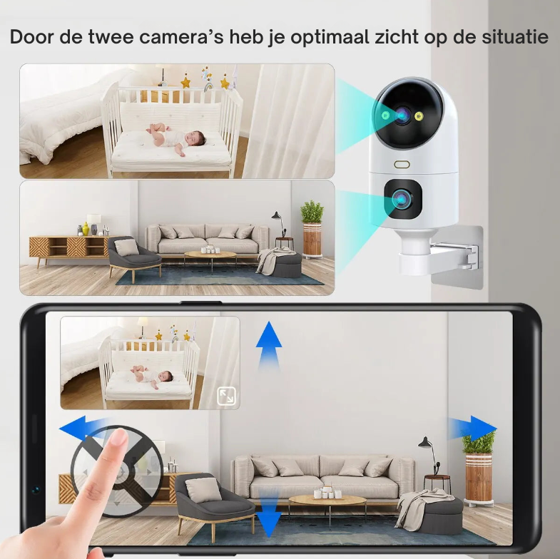 Verbind deze babyfoon met jouw telefoon | Met bewegingssensor!
