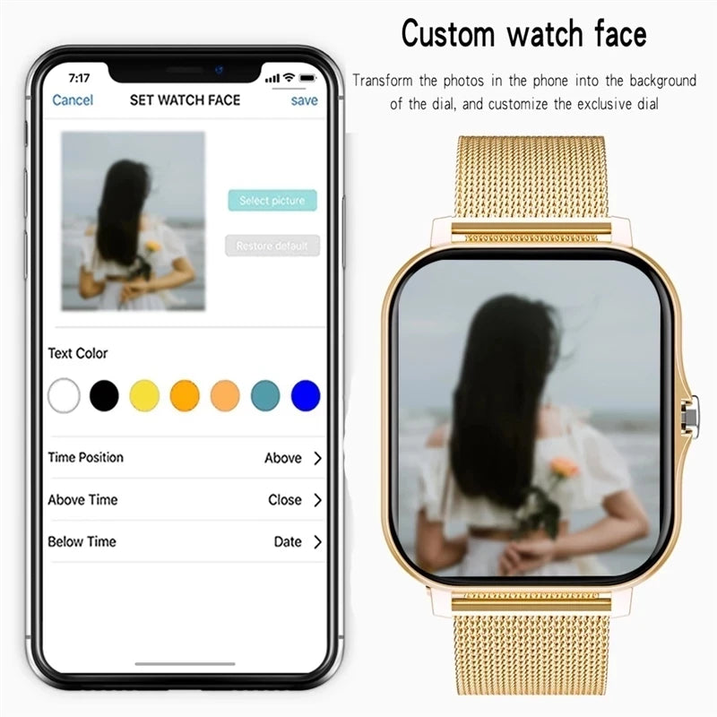 Premium Smartwatch voor mannen en vrouwen | Full touch screen