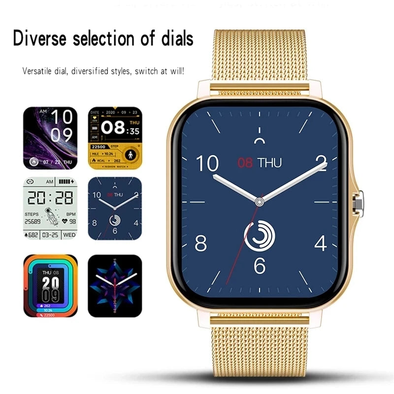 Premium Smartwatch voor mannen en vrouwen | Full touch screen