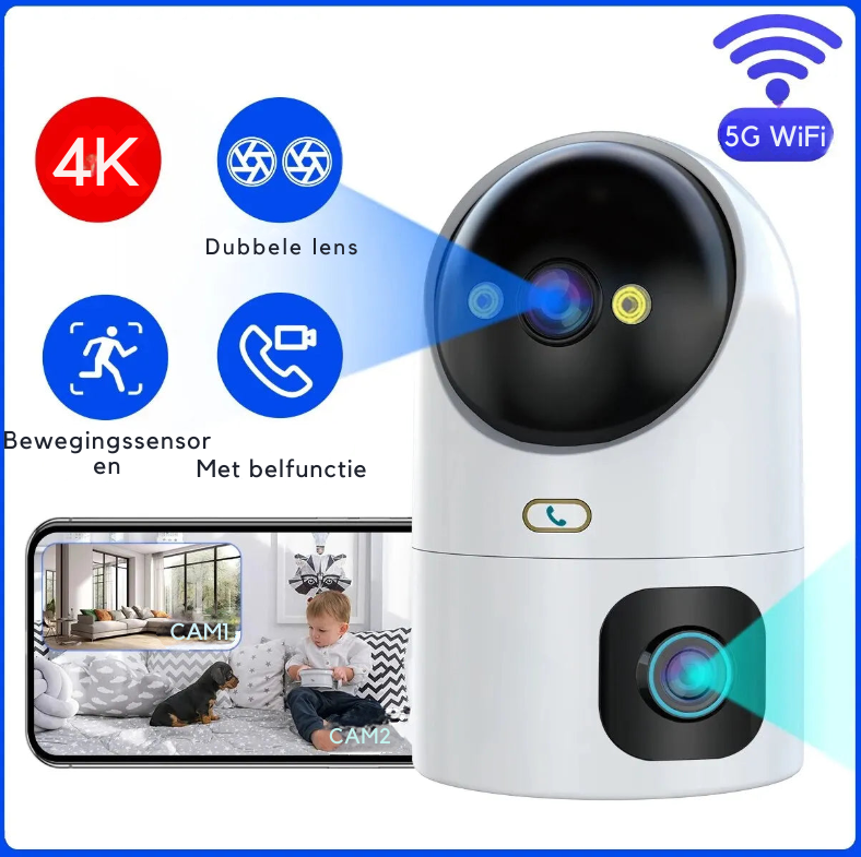Verbind deze babyfoon met jouw telefoon | Met bewegingssensor!